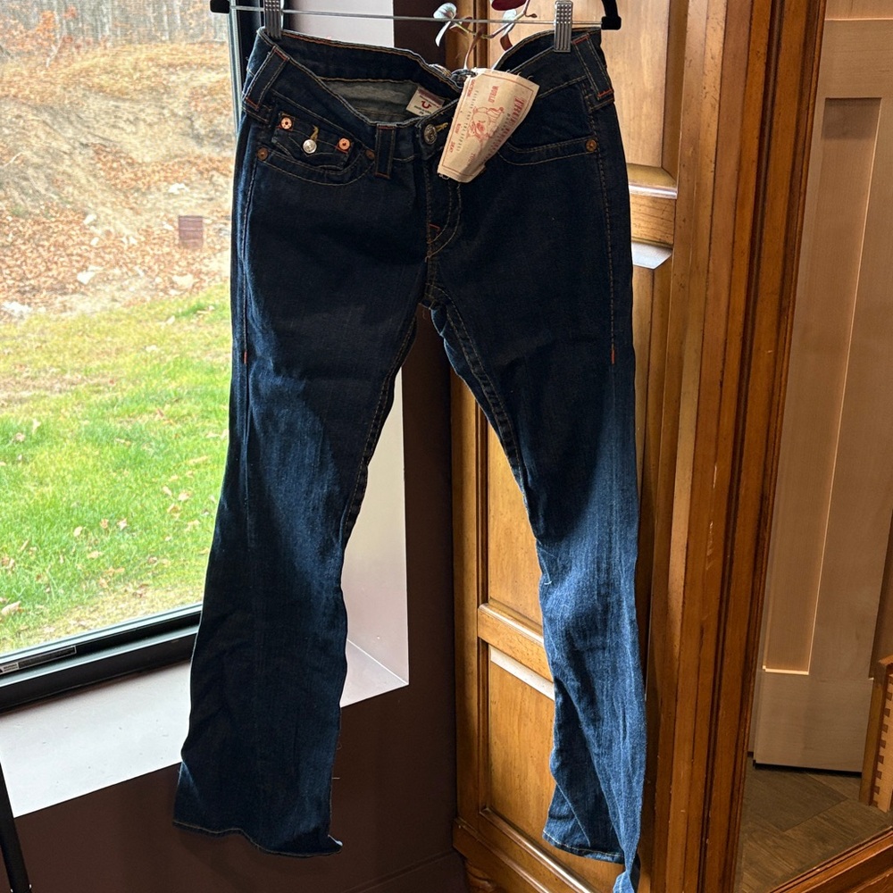 True Religion Dark Blue Boot Cut Jeans (Joey)